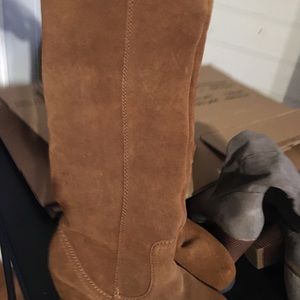 Wedge heel boots size 7 new